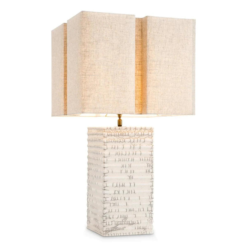 Division ceramic table lamp