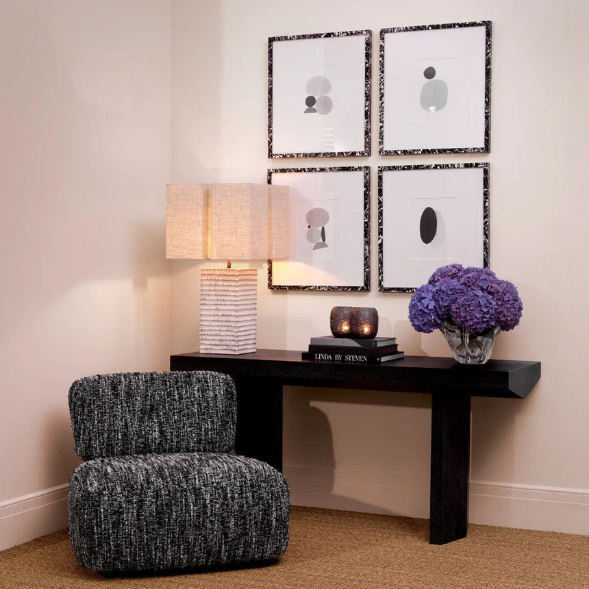 Division ceramic table lamp