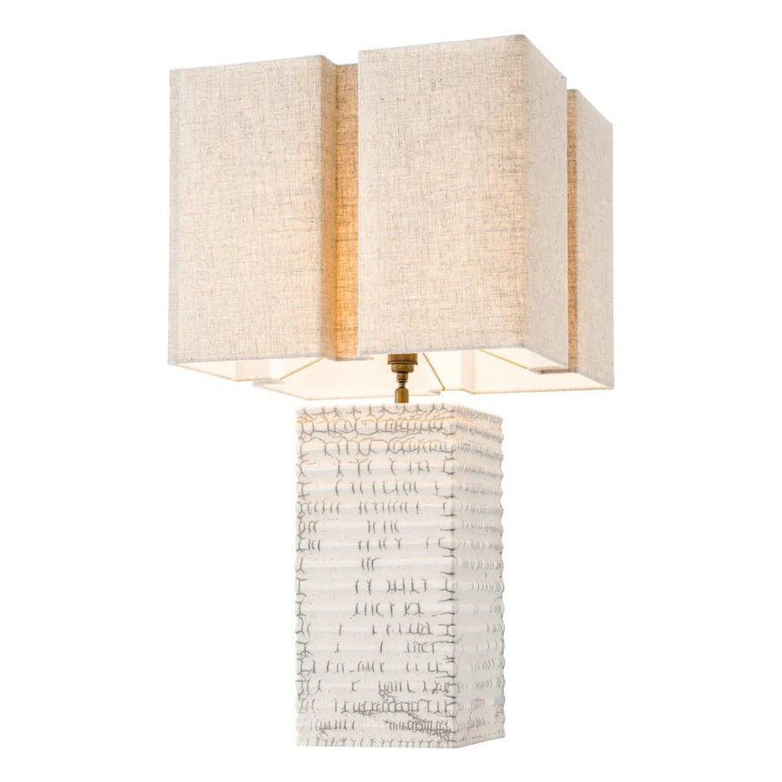 Division ceramic table lamp