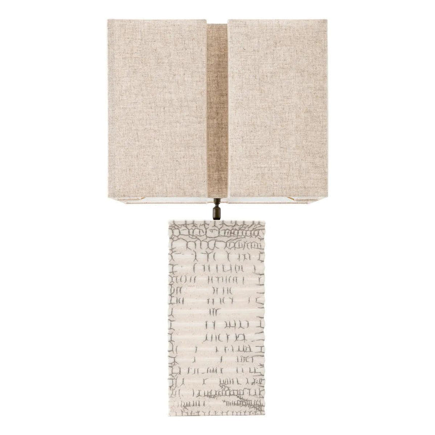 Division ceramic table lamp