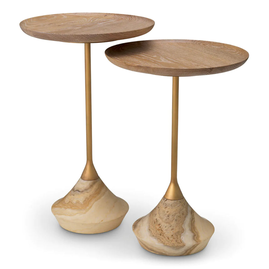 Puglia wooden side table set