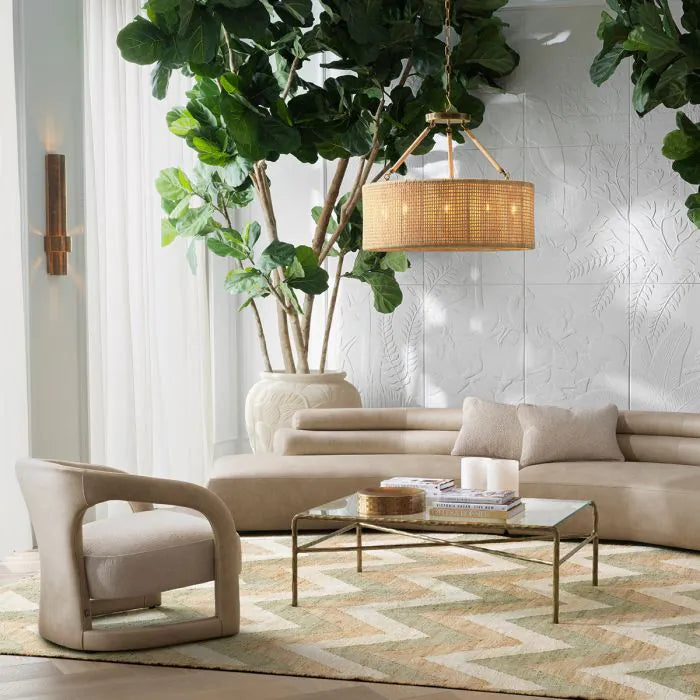 Jasper round metal flower pot medium