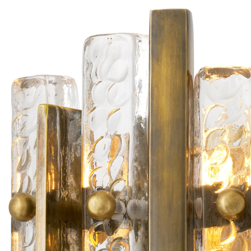 Luciene glass wall lamp