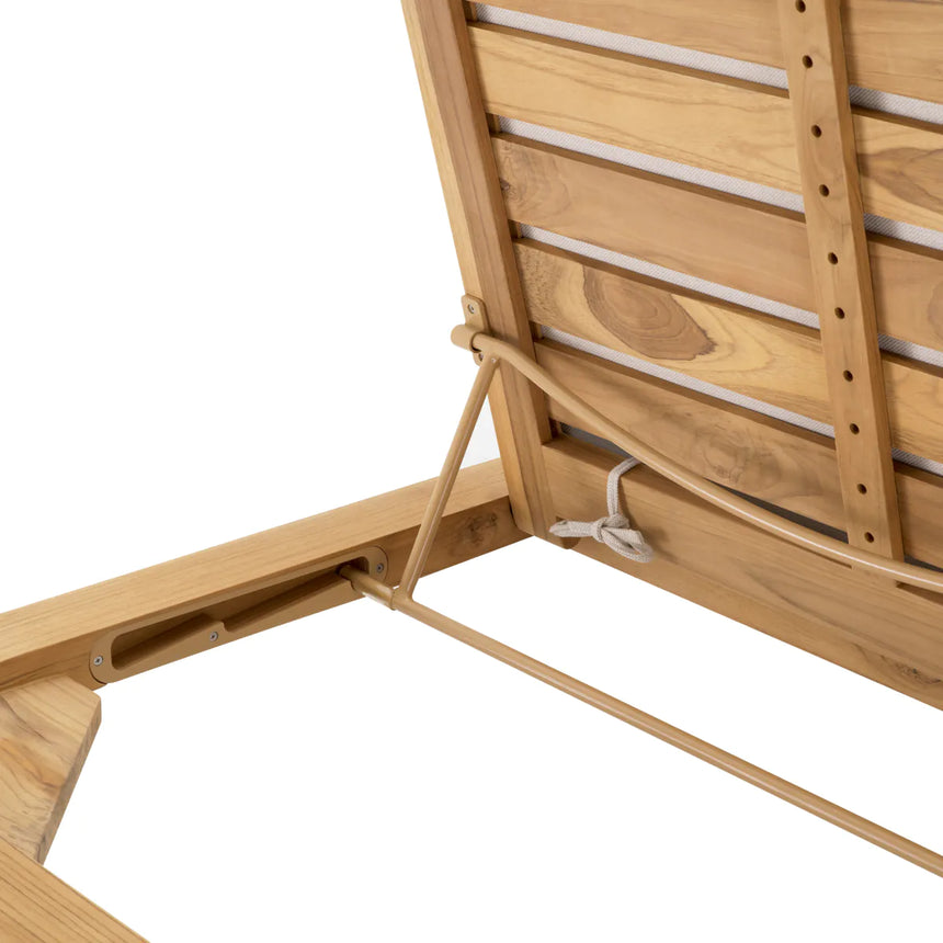 Weston wooden sun lounger