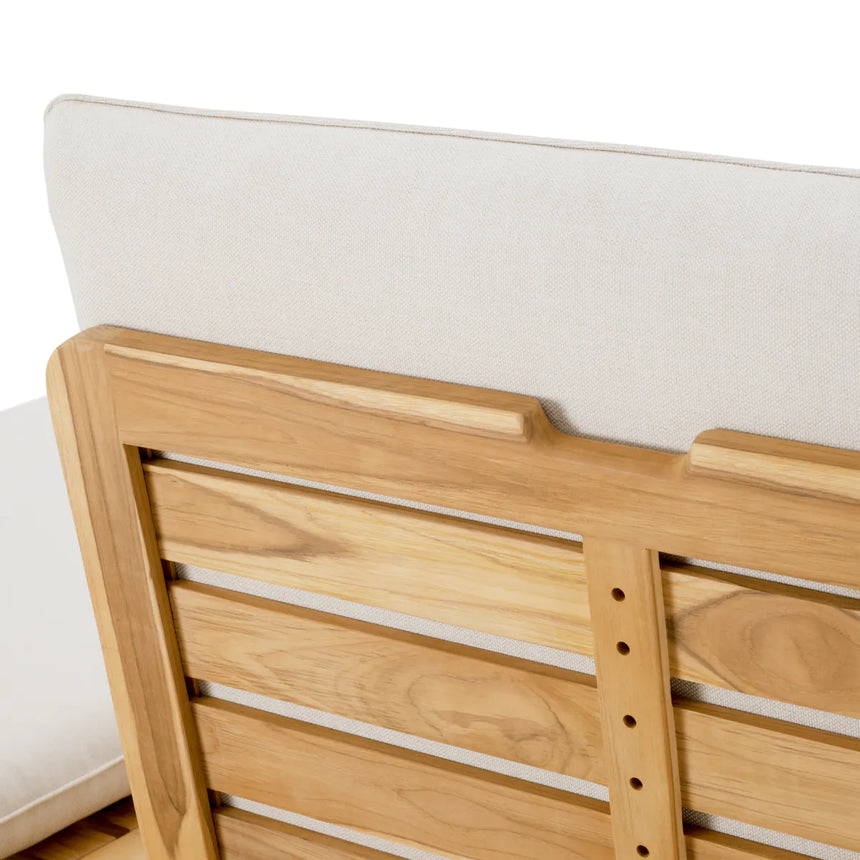 Weston wooden double sun lounger