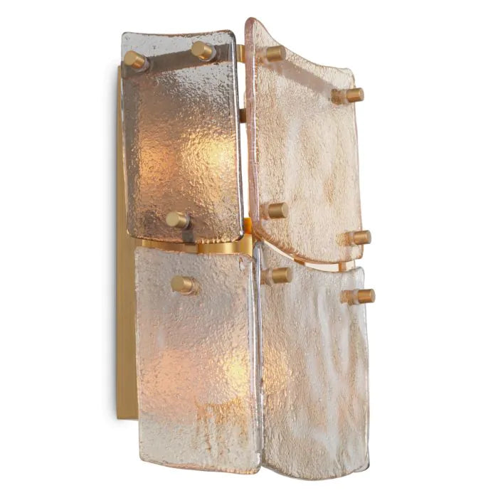 Laurent üveg falilámpa