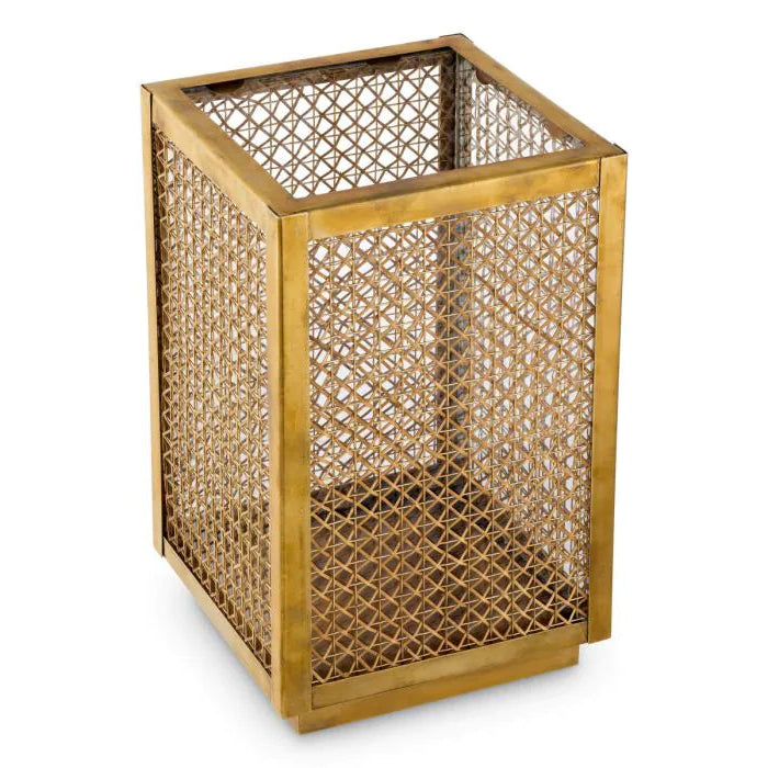 Jasper round metal flower pot medium