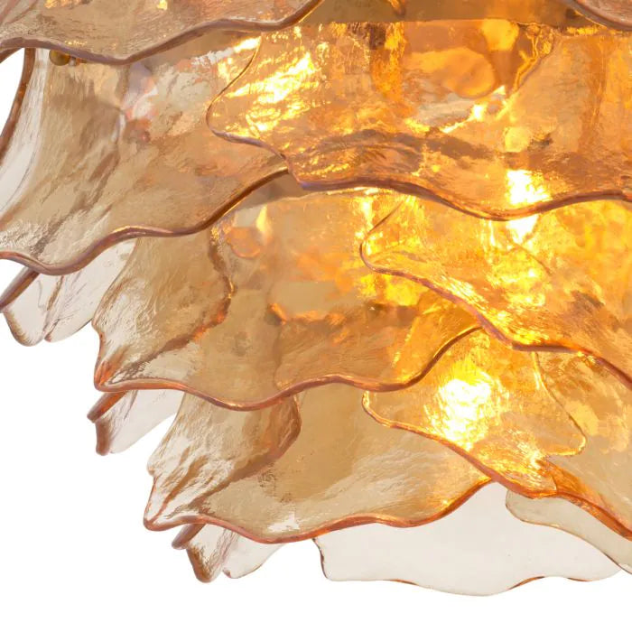 Jasper round metal flower pot medium