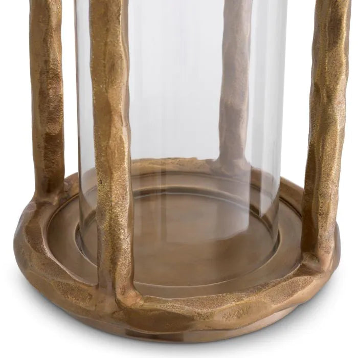 Jasper round metal flower pot medium