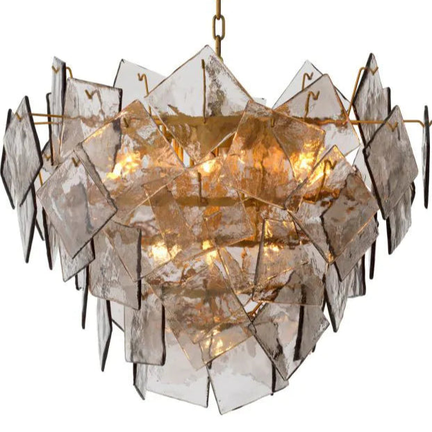 Jasper round metal flower pot medium