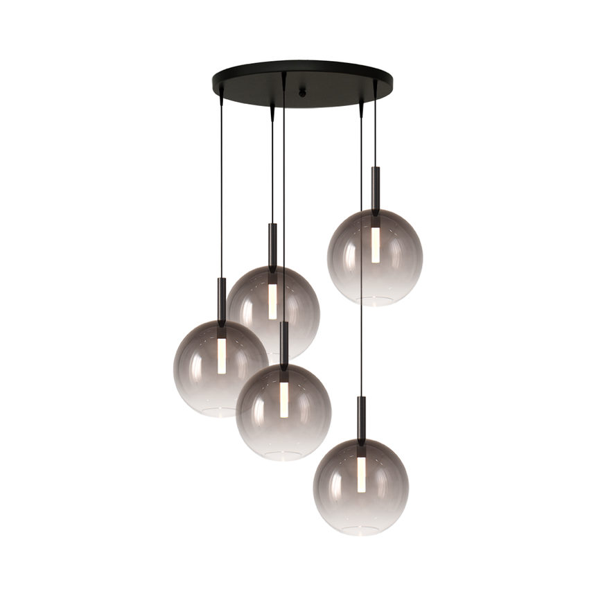 Lido világosszürke üveg függőlámpa