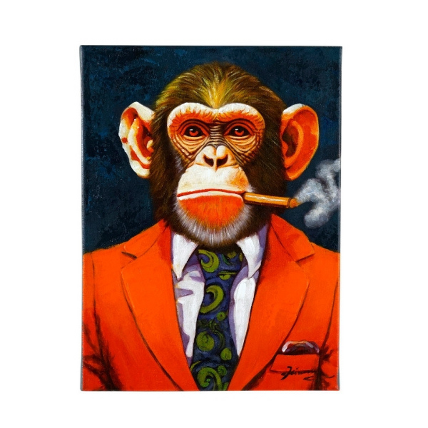 Smoking Monkey vászon falikép