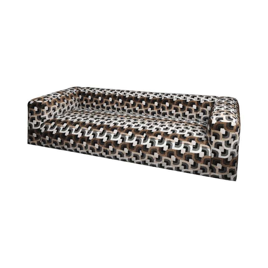 Olivier 3-seater fabric sofa
