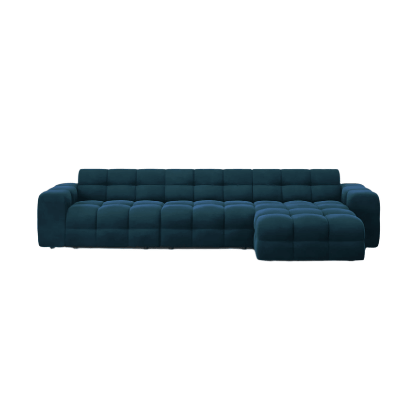 Kendal right-hand velvet corner sofa 357x173