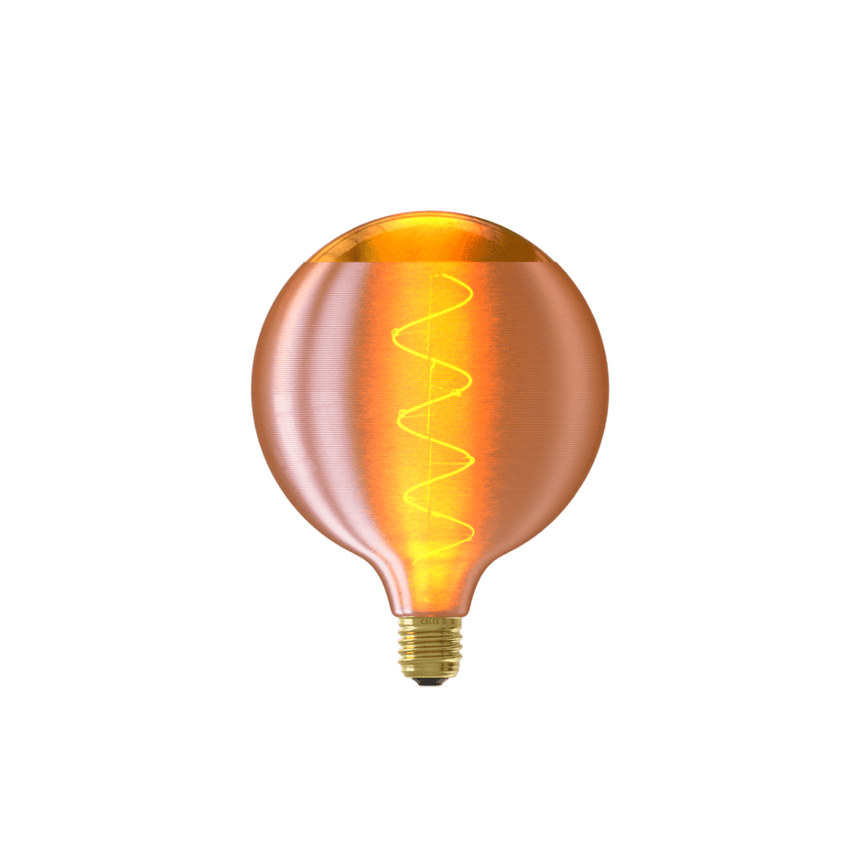 Silk Globe G125 Gold Spiral izzó, LED E27