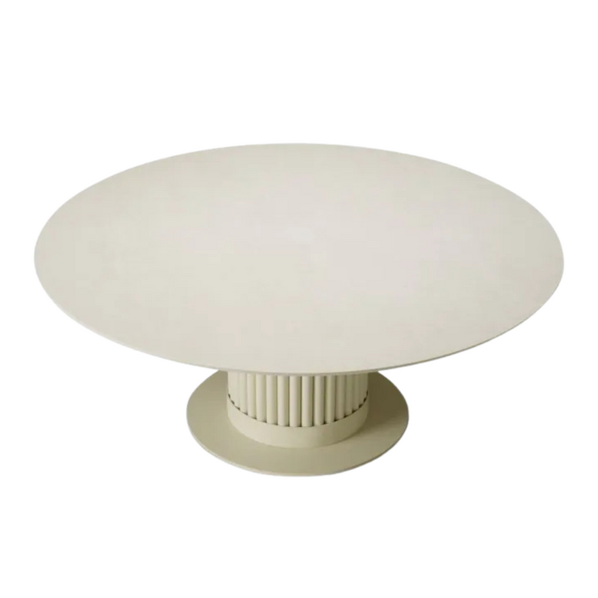 Volterra ceramic dining table Ø120