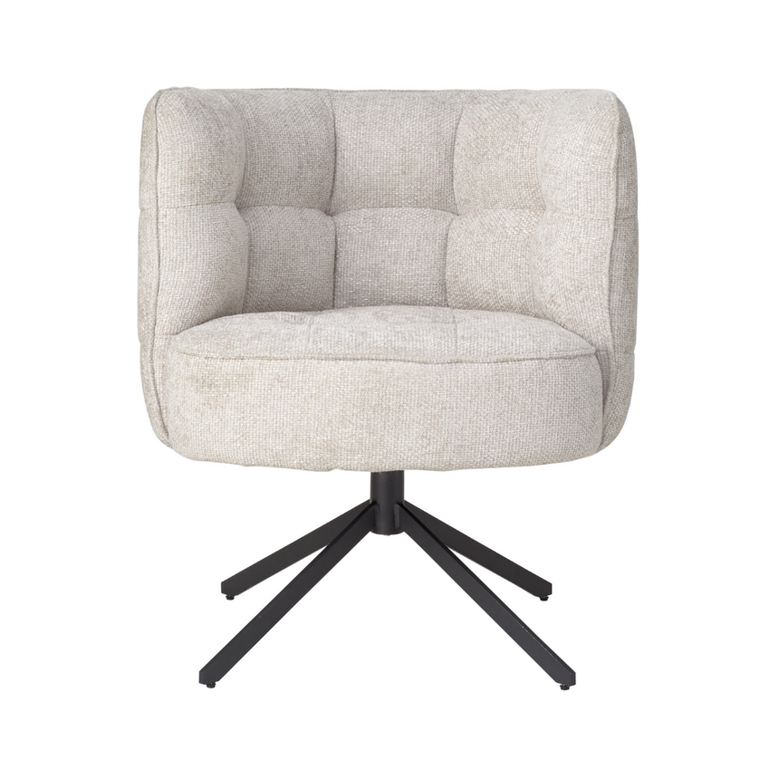 Odin karfás bársony forgószék