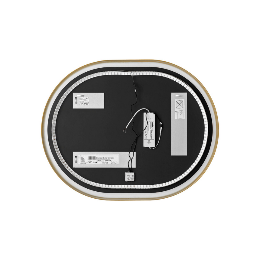 Apollo 2 fém fürdőszoba tükör