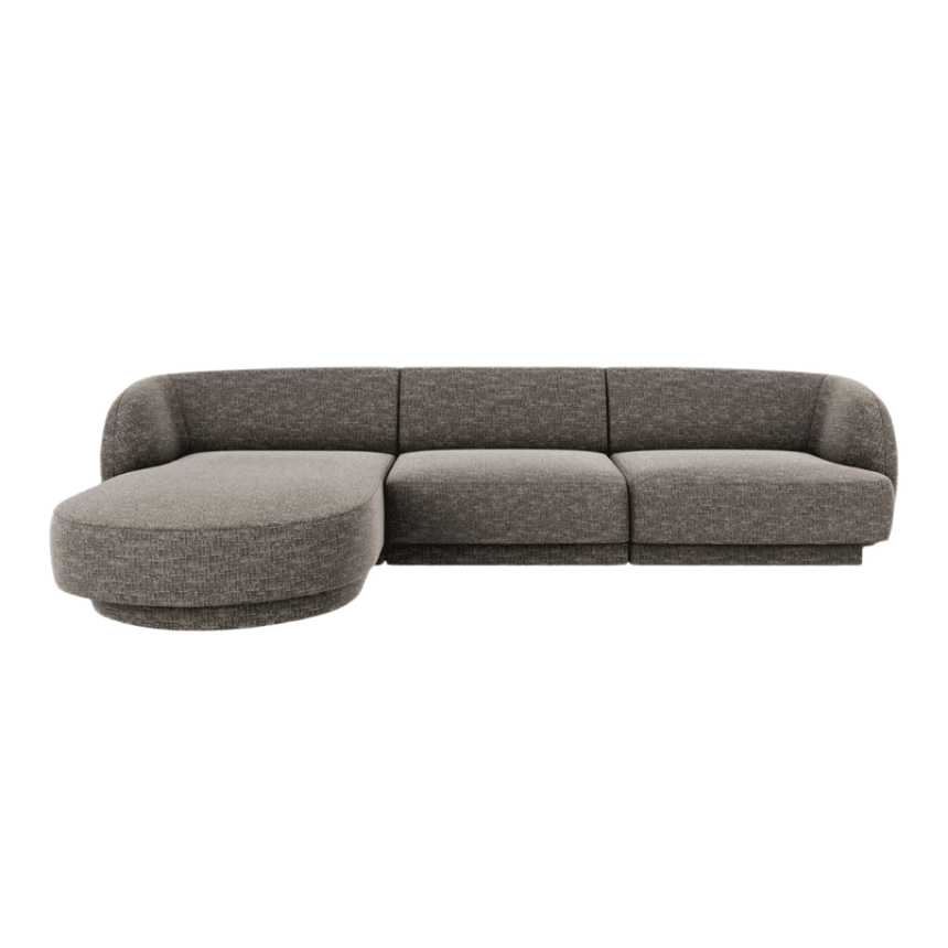 Miley balos zsenília sarokkanapé 255x156