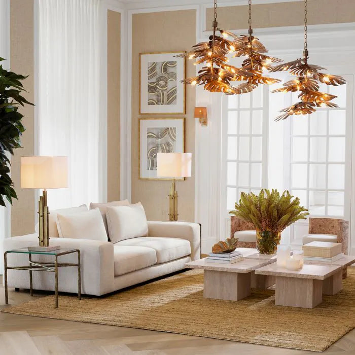 Jasper round metal flower pot medium