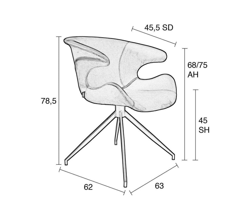 Mia bársony szék-5