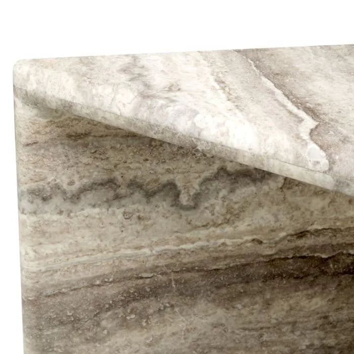 Northbridge L dekorációs oszlop – Ezüst travertin