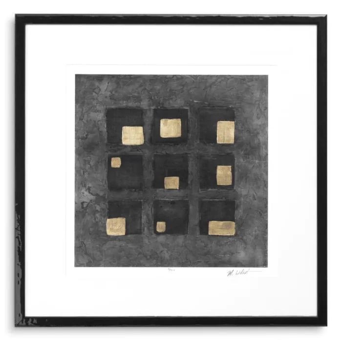 Washed Black Squares dizájn falikép szett