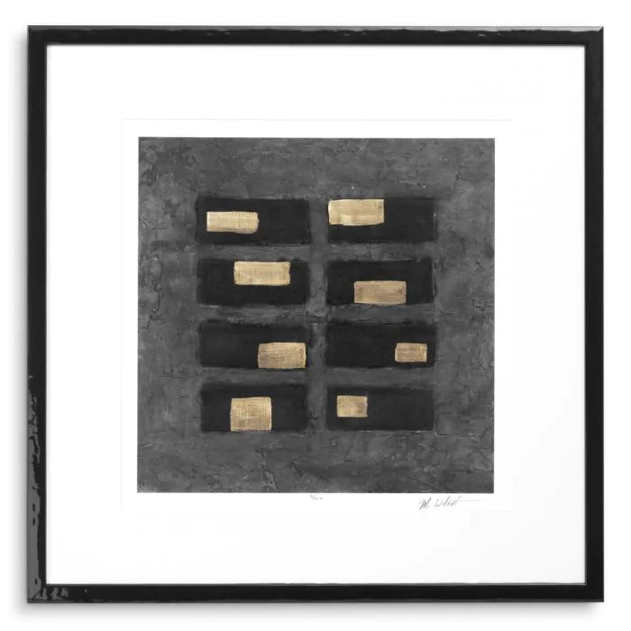 Washed Black Squares dizájn falikép szett