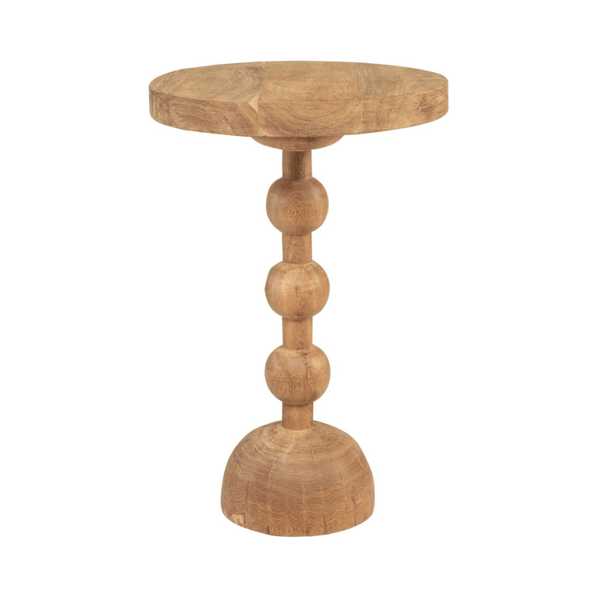 Boule wooden storage table Ø50