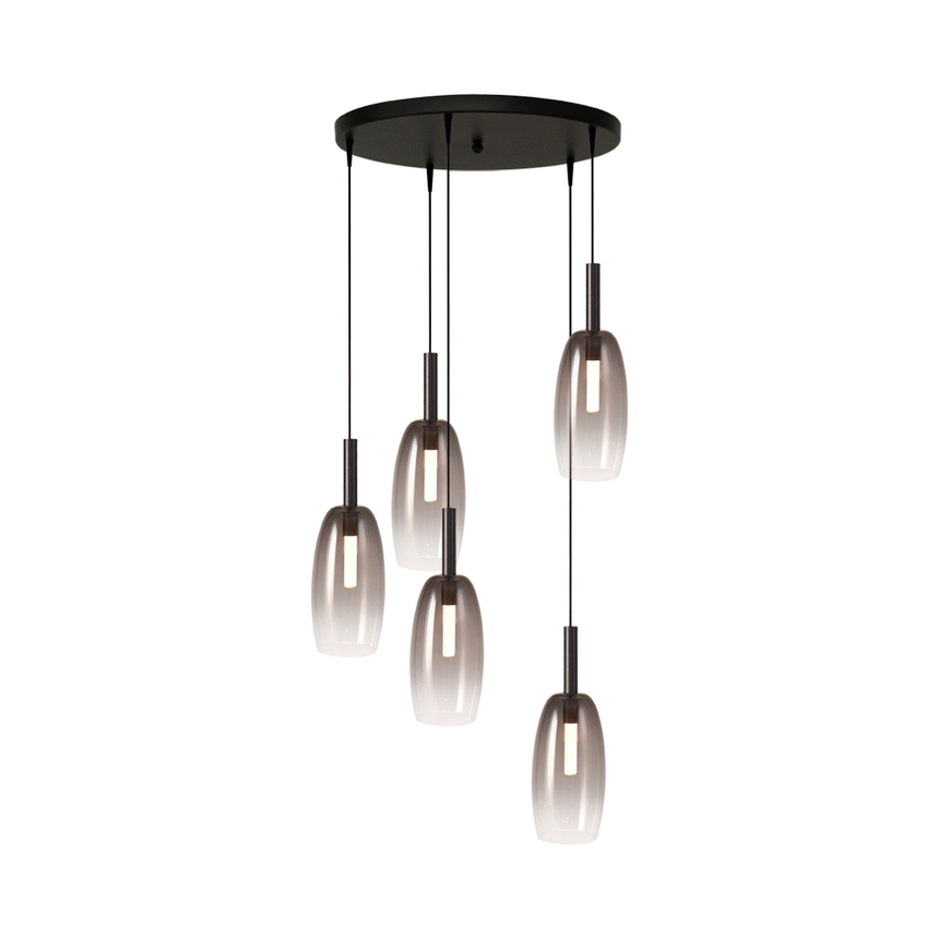 Lido világosszürke üveg függőlámpa