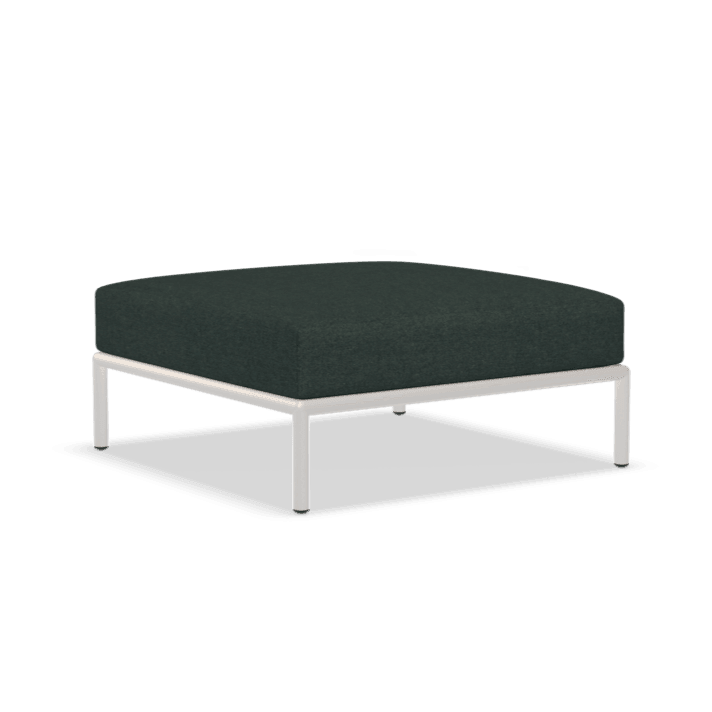 LEVEL szövet ottomán fehér lábbal - Dutch Home