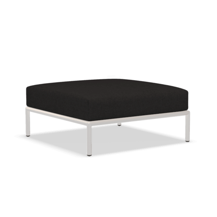 LEVEL szövet ottomán fehér lábbal - Dutch Home