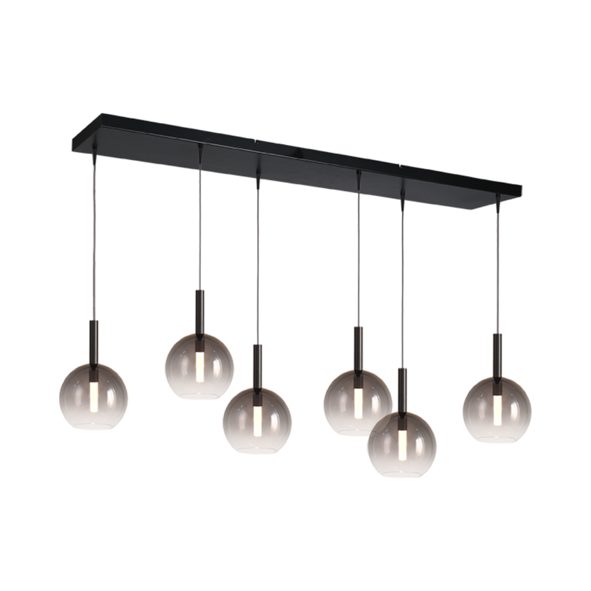 Lido világosszürke üveg függőlámpa