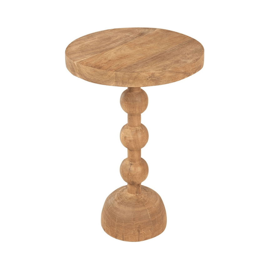 Boule wooden storage table Ø50