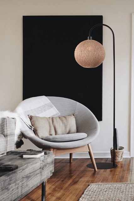 Corda fabric floor lamp