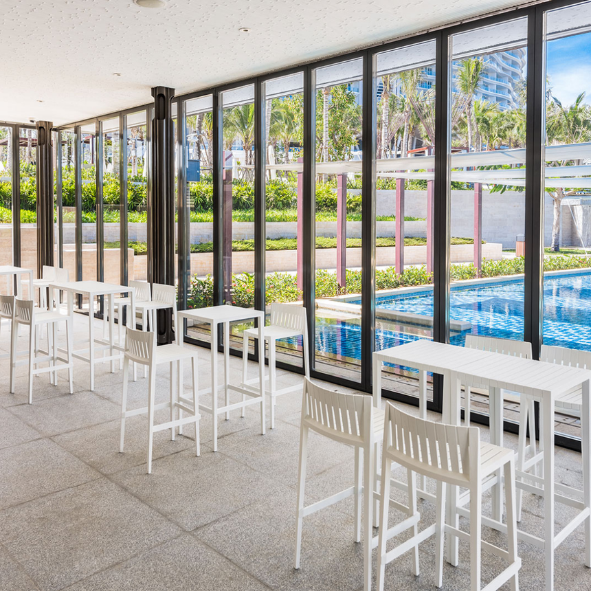 Spritz alacsony PP kerti bárszék