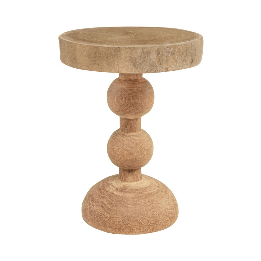 Boule wooden storage table Ø33