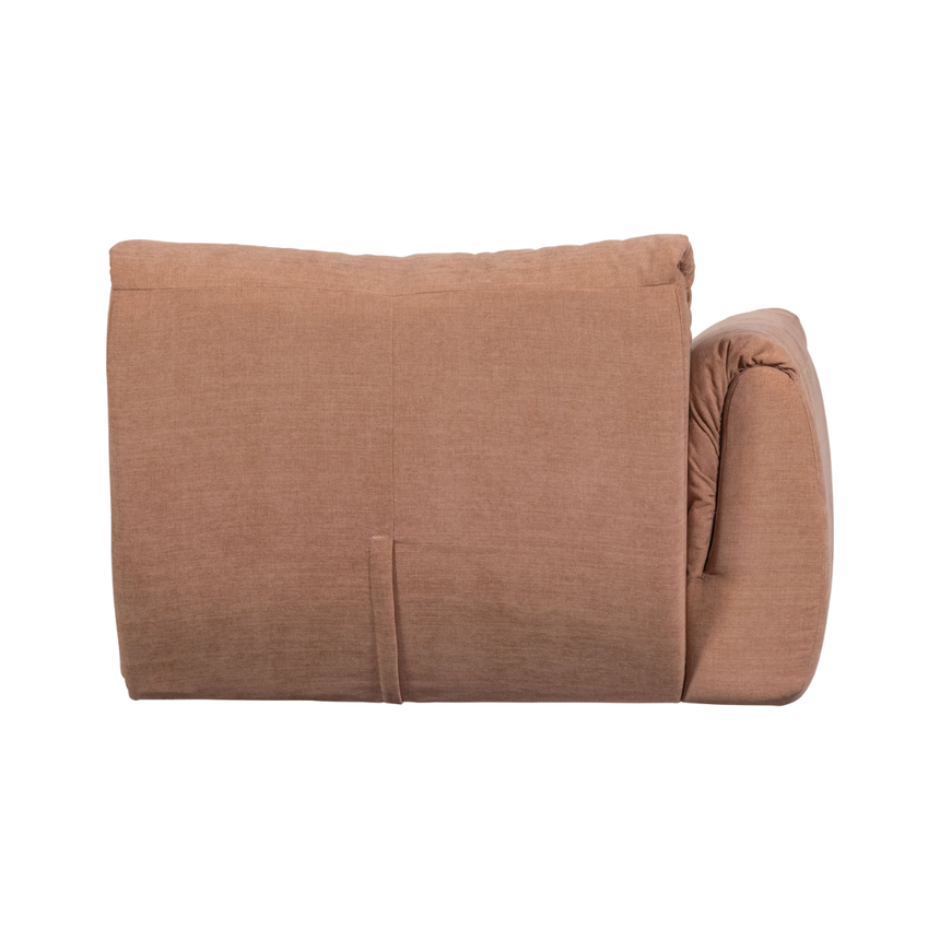 Baggy left woven chenille sofa element