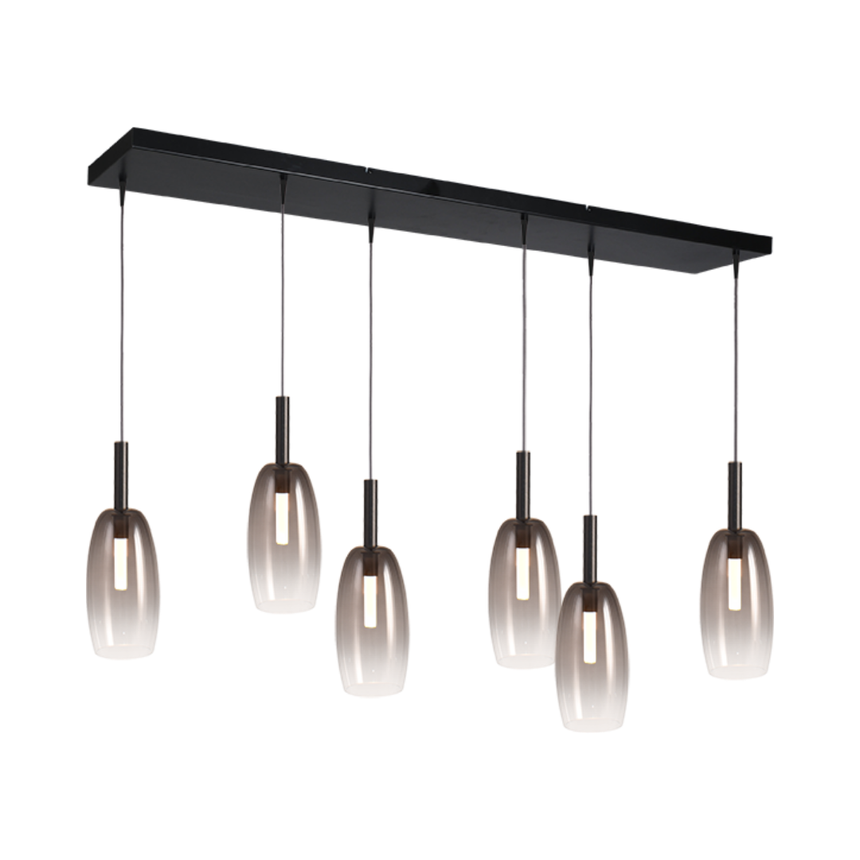 Lido világosszürke üveg függőlámpa