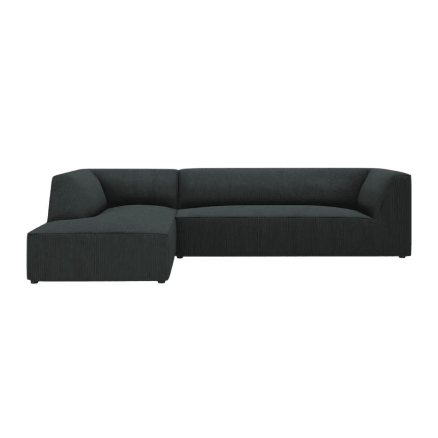 Ruby balos kordbársony sarokkanapé 273x180