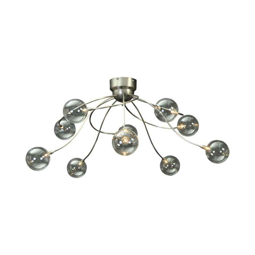 Molto üveg nikkel csillár