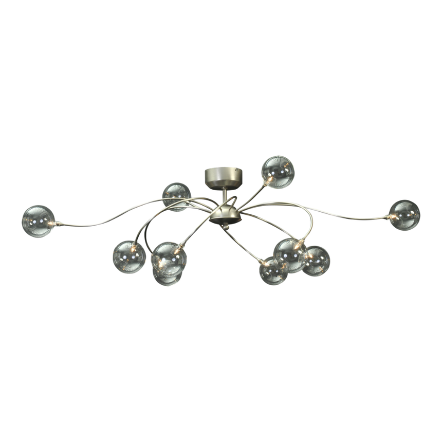 Molto üveg nikkel csillár