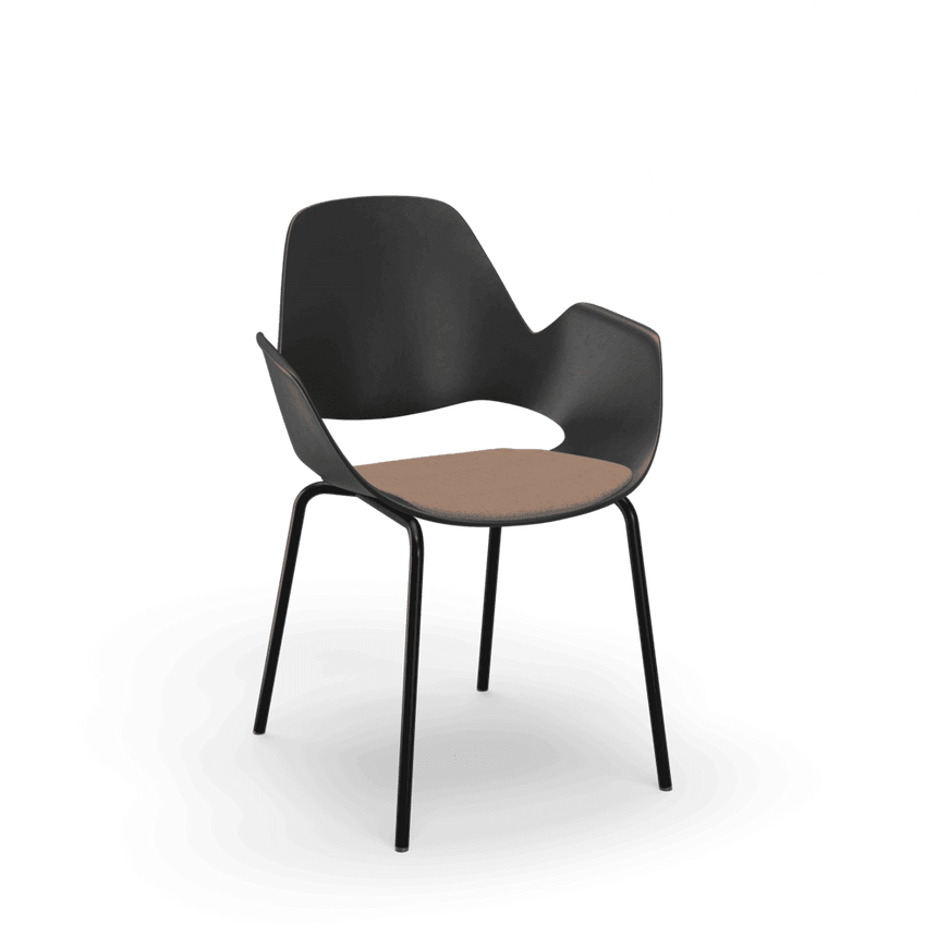 FALK karfás szövet szék fekete lábbal - Dutch Home