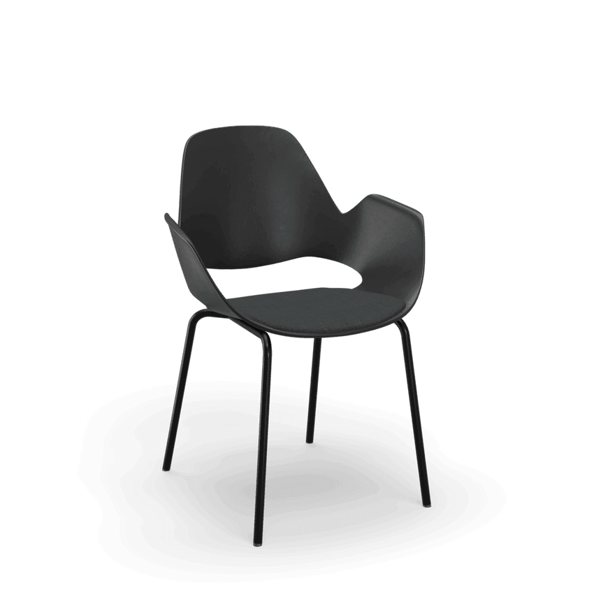 FALK karfás szövet szék fekete lábbal - Dutch Home