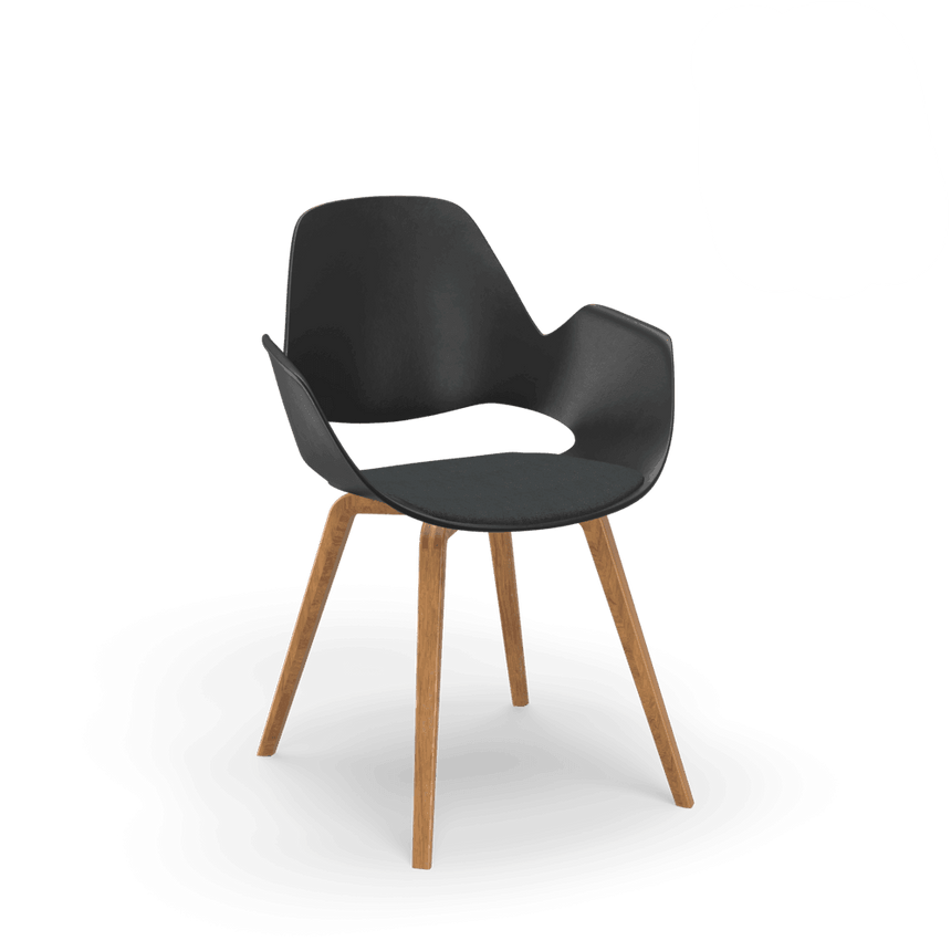 FALK karfás szövet szék natúr lábbal - Dutch Home