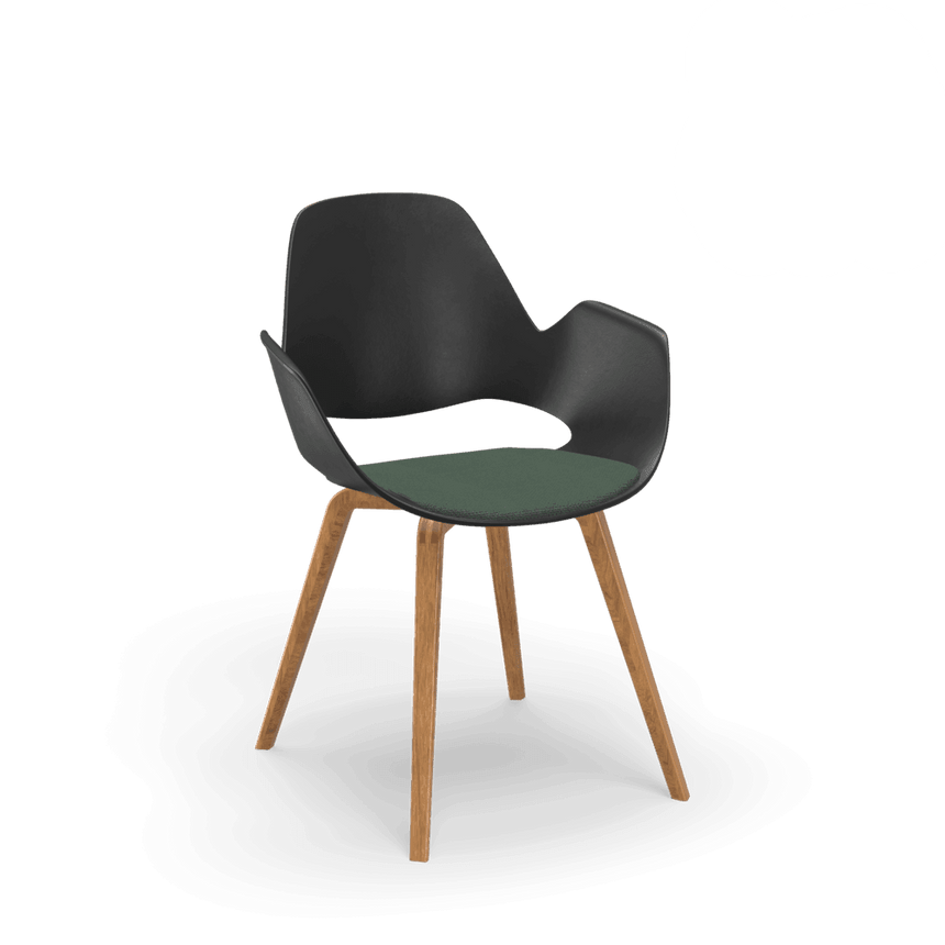 FALK karfás szövet szék natúr lábbal - Dutch Home