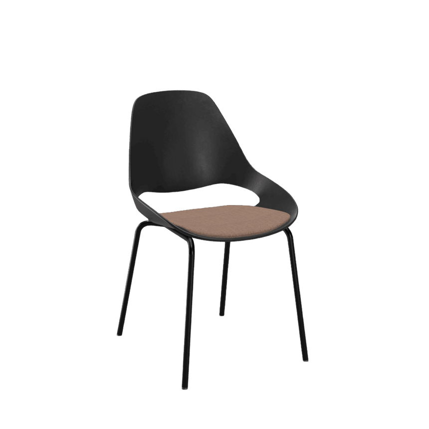 FALK szövet szék fekete lábbal - Dutch Home
