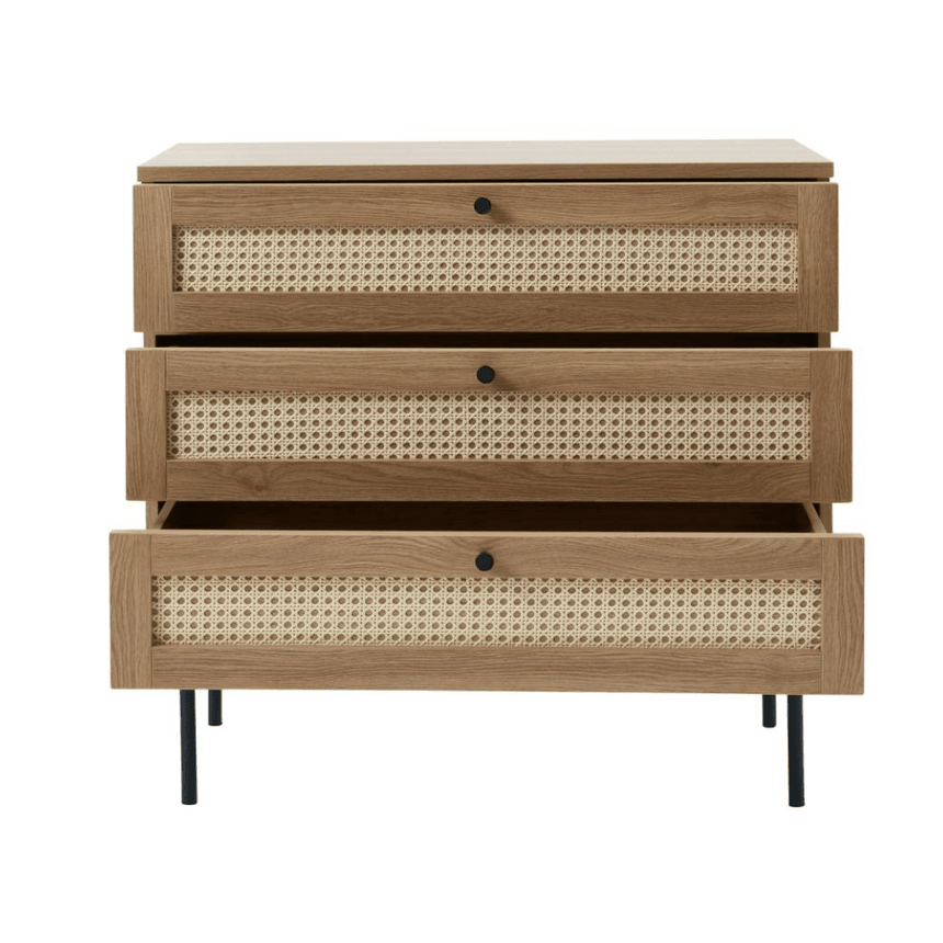 Pensacola 3 fiókos fa komód - Dutch Home