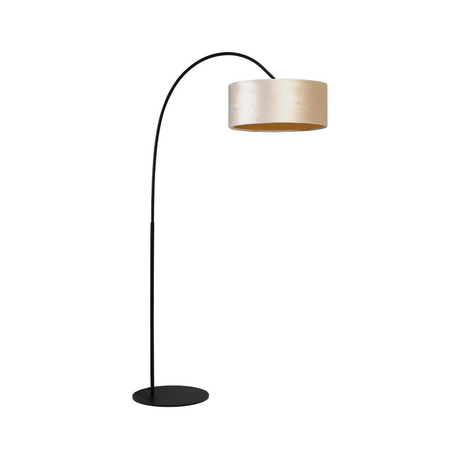 Arch fabric floor lamp with black frame 183x91