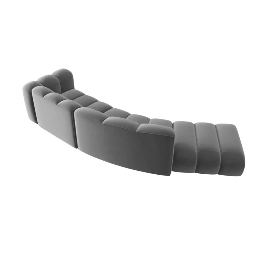 Lupine 5 személyes balos bársony kanapé